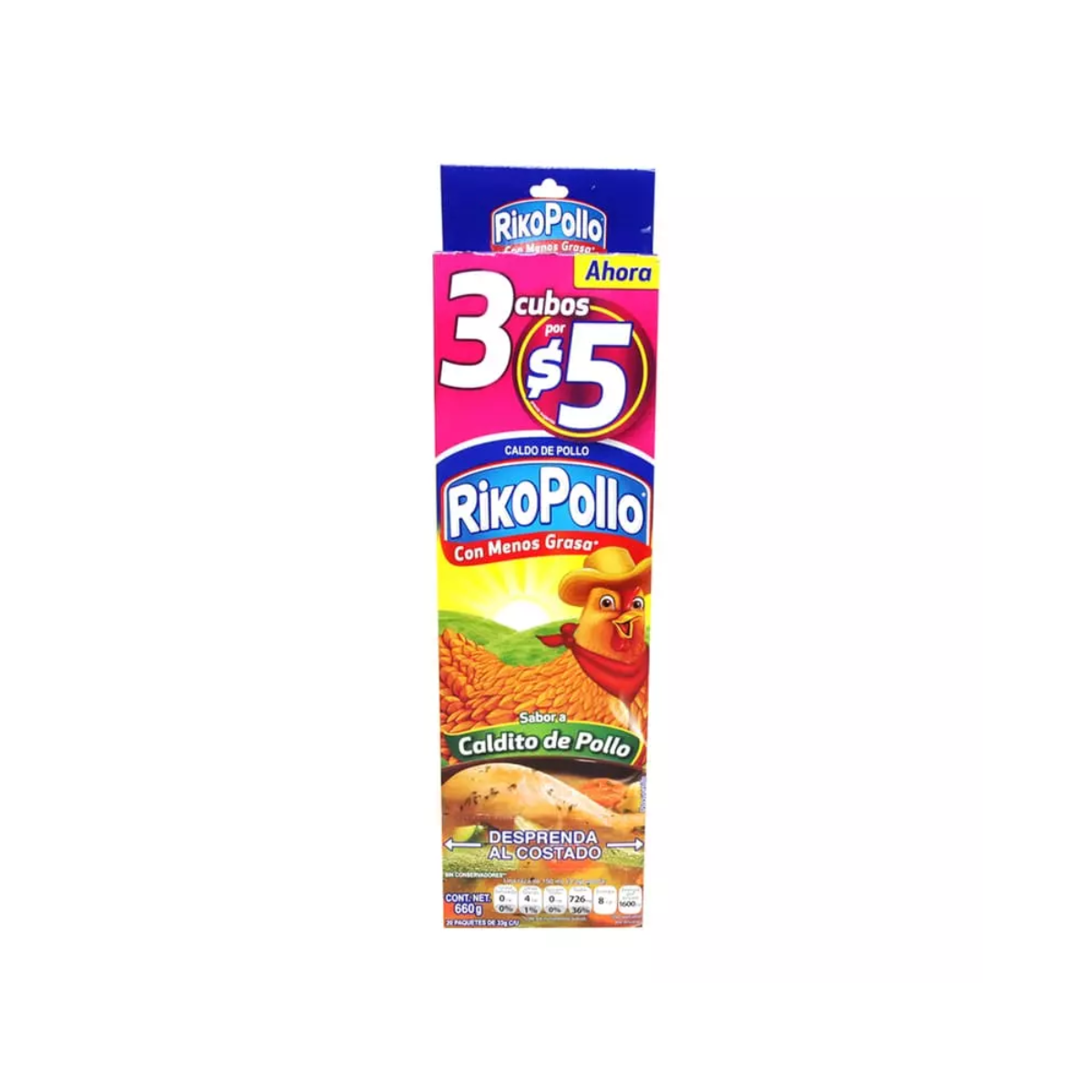 CALDO DE POLLO RIKO POLLO C/20